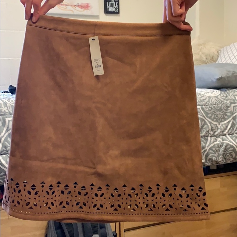 Francesca’s suede brown skirt!!!